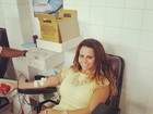 Viviane Araújo doa sangue e incentiva fãs: 'Pela vida'