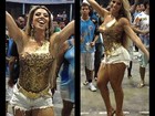 Dona de bumbum gigante vai ao samba usando um microshort