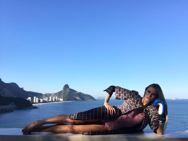 Renata Kuerten posa para campanha no Rio (Foto: Divulgação/Melina Tavares)