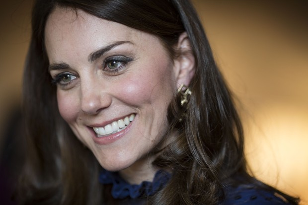 Kate Middleton em evento no Kensington Palace, em Londres (Foto: AFP)