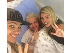 Bárbara Evans visita a mãe no hospital: 'Estamos bem'