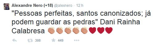 Comentário de Alexandre Nero sobre o caso Dani Calabresa (Foto: Reprodução/ Twitter)