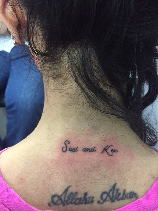 Nova tatuagem de Jennifer Pamplona (Foto: Arquivo Pessoal)