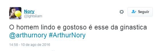 Arthur Nory conquista fãs na web (Foto: Reprodução / Twitter)