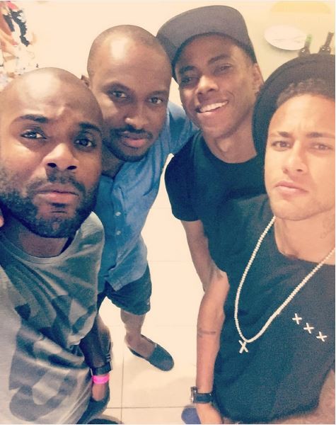 Neymar, Rafael Zulu e Thiaguinho (Foto: Instagram)