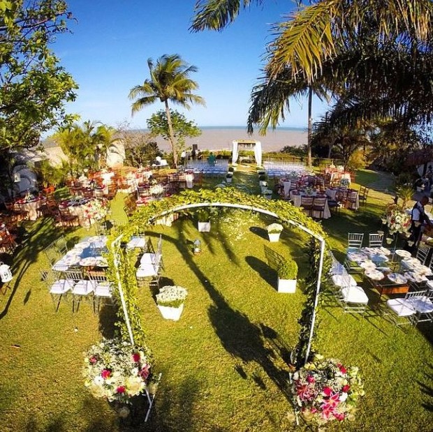 O local do casamento de Aryane e Beto (Foto: Reprodução/ Instagram)