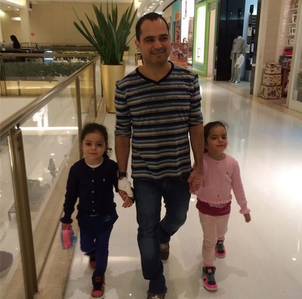 Luciano com as filhas (Foto: Reprodução/Instagram)