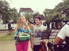 Angélica retoma rotina e grava com Daniel Rocha no Rio