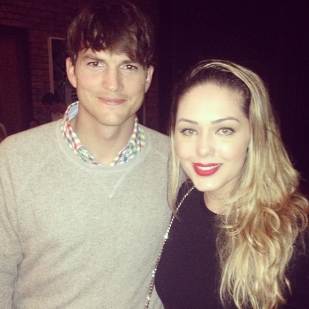 Tânia Mara e Ashton Kutcher (Foto: Reprodução do Instagram)