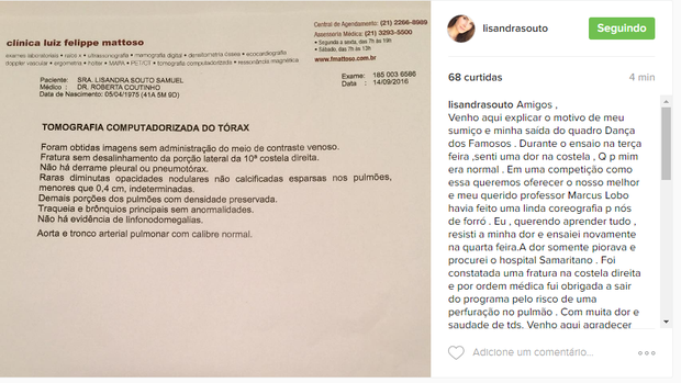 Lizandra Souto (Foto: Reprodução/Instagram)