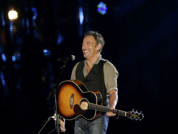 Bruce Springsteen se apresenta em evento em Washington, nos Estados Unidos (Foto: Gary Cameron/ Reuters)