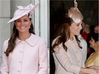 Kate Middleton repete sobretudo rosa da grife Alexander McQueen 