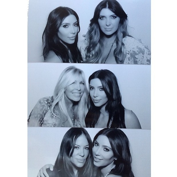 Kim Kardashian com amigas (Foto: Instagram / Reprodução)