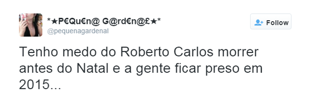 Internauta comentam o show de Roberto Carlos (Foto: Twitter / Reprodução)