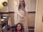 De férias em Budapeste, Tania Mara dança 'Gangnam Style' com a filha
