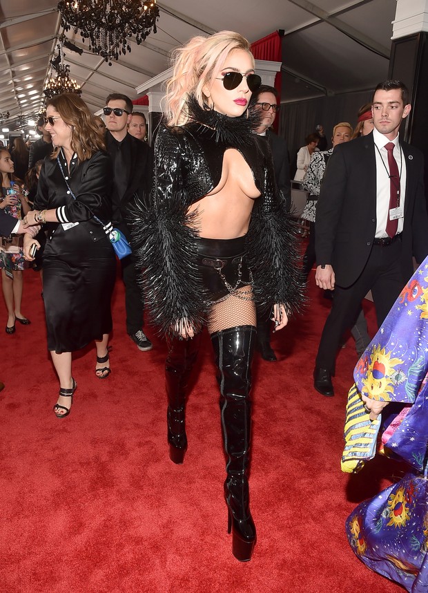 Lady Gaga no Grammy (Foto: Agência Getty Images)