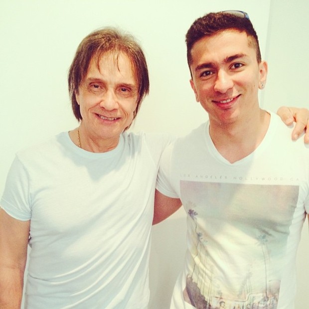 Roberto Carlos e Renan Machado, irmão de Anitta (Foto: Instagram / Reprodução)