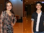 Larissa Manoela e filho de Leonardo vão juntos a show de Luan Santana