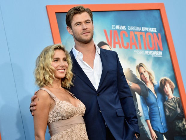 Elsa Pataky e Chris Hemsworth em première de filme em Los Angeles, nos Estados Unidos (Foto: Kevin Winter/ Getty Images/ AFP)