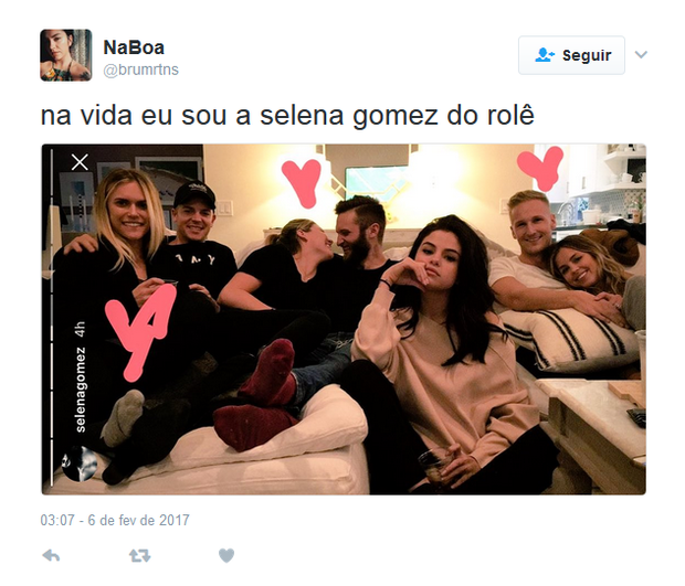 Selena Gomez diverte internautas com foto (Foto: Reprodução / Instagram)