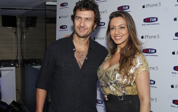 Gabriel Braga Nunes com Tatiana de Medeiros em evento no Rio (Foto: Roberto Filho/ Ag. News)