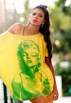 Jakelyne Oliveira, Miss Brasil 2013, mostra looks em ensaio de moda no clima da Copa do Mundo