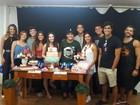 Milena Melo comemora aniversário de 14 anos com elenco de ‘Malhação’