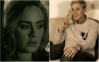 Adele e Ellen DeGeneres (Foto: Reprodução/Youtube)