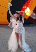 Laura Keller usou vestido de R$ 18 mil para casamento em Las Vegas