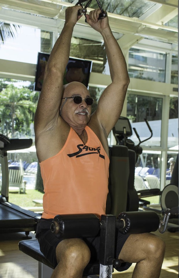 Paulo Cintura mantém boa forma com atividades físicas e alimentação regrada (Foto: André Campos / Divulgação)