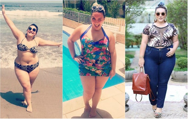 Juliana Romano é blogueira plus size e posou sem roupa e sem photoshop para a revista Elle (Foto: Reprodução do Instagram)