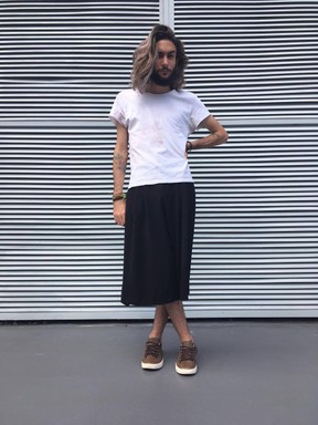 Matheus Maguelli, de 21 anos, começou a usar saias em 2014. (Foto: Arquivo Pessoal)