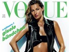 De biquíni e jaqueta, Gisele Bündchen estampa capa da 'Vogue'