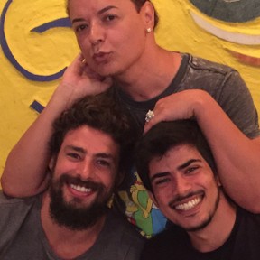 David Brazil, Cauã e o irmão (Foto: Reprodução/Instagram)