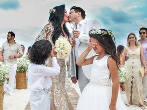 Bruno renova votos de casamento com Marianne Rabelo em Cancún (Foto: Reprodução/Instagram)
