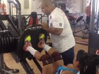 Gracyanne Barbosa mostra treino pesado para pernas