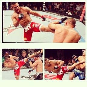 Vitor Belfort durante luta (Foto: Instagram)