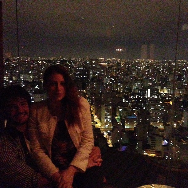 Alexandre Pato e a namorada, Barbara Berlusconi, em São Paulo (Foto: Instagram/ Reprodução)