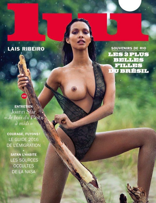 Lais Ribeiro na capa da revista Lui (Foto: Reprodu~ção / Lui Magazine)