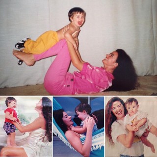 Luma de Oliveira relembra fotos antigas com o filho caçula, Olin Batista (Foto: Reprodução/Instagram)