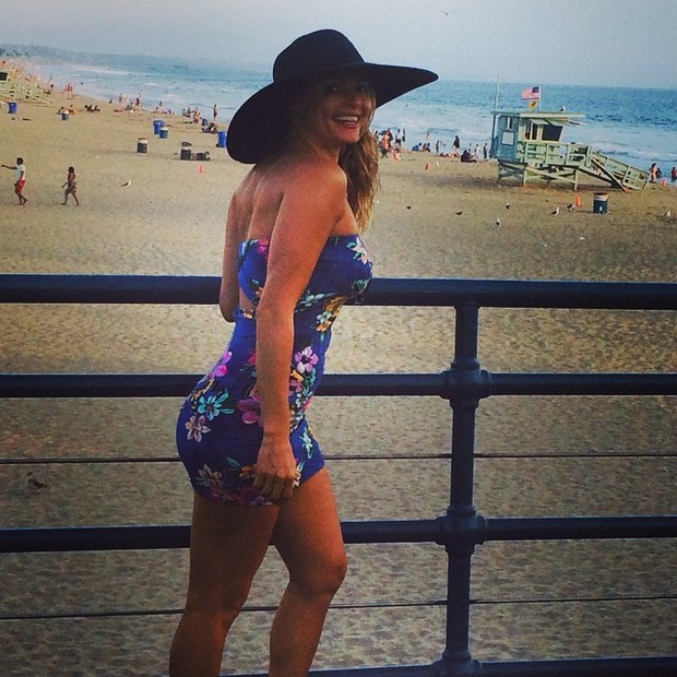 Rita Guedes em praia em Los Angeles, nos Estados Unidos (Foto: Instagram/ Reprodução)
