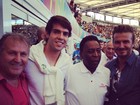Kaká posa com Zico, Pelé e David Beckham