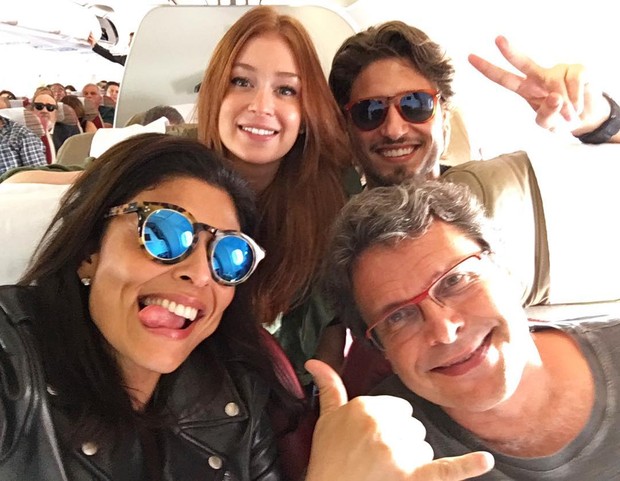Juliana Paes, Fábio Assunção, Marina Ruy Barbosa e Daniel Rocha (Foto: Reprodução / Instagram)