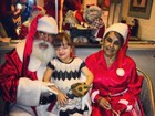 Roberto Justus posta foto da filha, Rafaella, no colo de Papai Noel