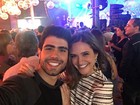 Juliano Laham curte festa com Juliana Paiva e diz: ‘Melhor companhia’