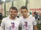 Amigos e familiares homenageiam Cristiano Araújo em partida de futebol