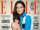 Katie Holmes posa só de jaqueta para a capa de revista inglesa