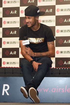 Neymar em evento em Tóquio, no Japão (Foto: Toru Yamanaka/ AFP)