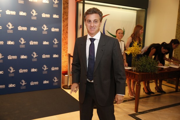 Luciano Huck no evento de Bill Clinton (Foto: Felipe Panfili/AgNews)