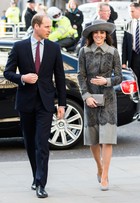 Kate Middleton usa casaco de R$13 mil e arrasa no look todo cinza